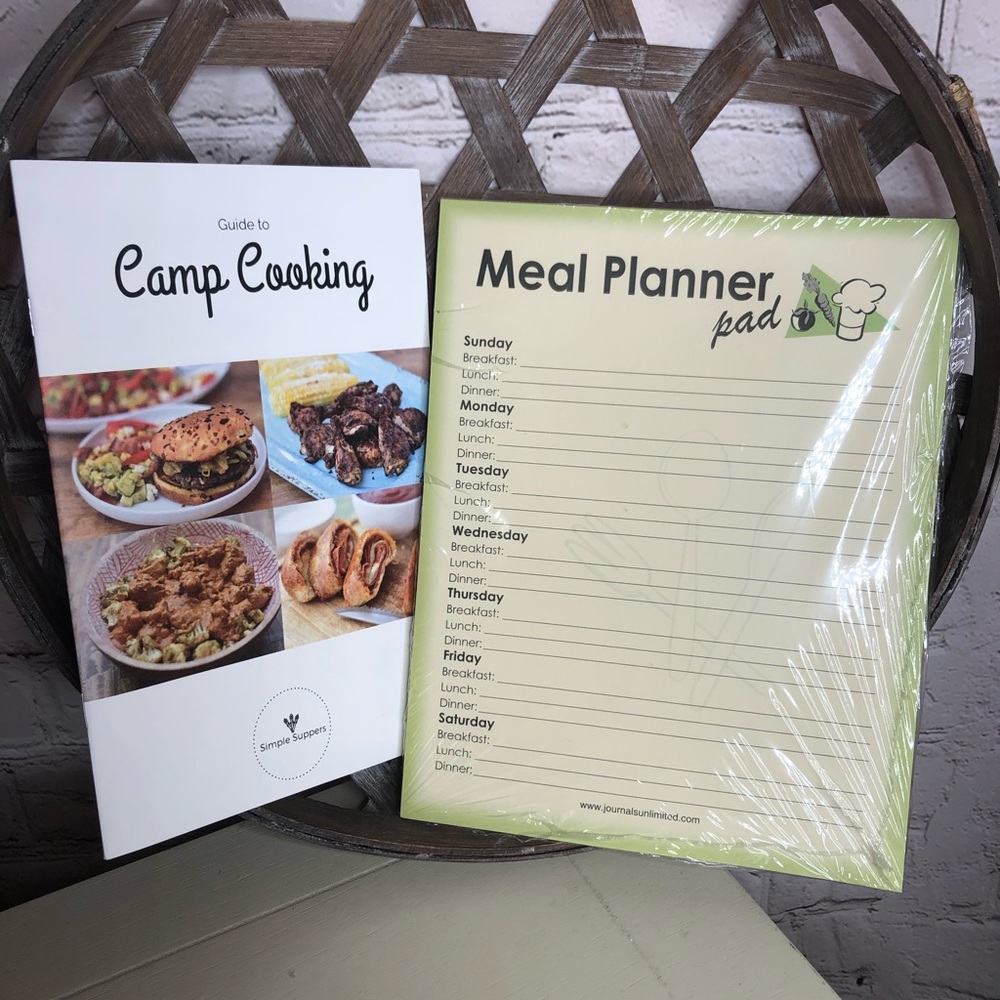 Brand New-Meal Planning Pad & Camp Cooking Pamphlet